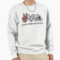 Peace Love Raiders Football Team Sweatshirt - Unique Graphic Men Women - T-Shirt, Sweatshirt, Hoodie