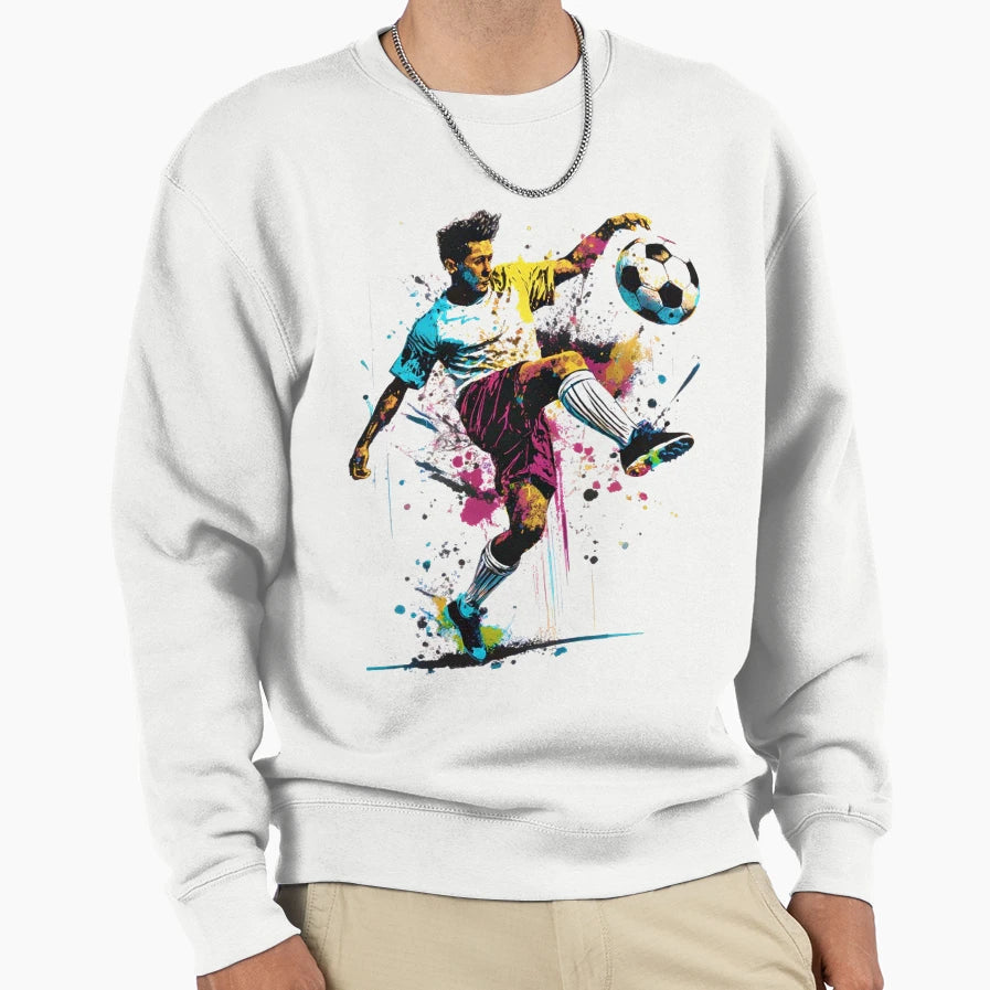 Soccer Player Sweatshirt - Trendy Graphic for Adults - T-Shirt, Sweatshirt, Hoodie