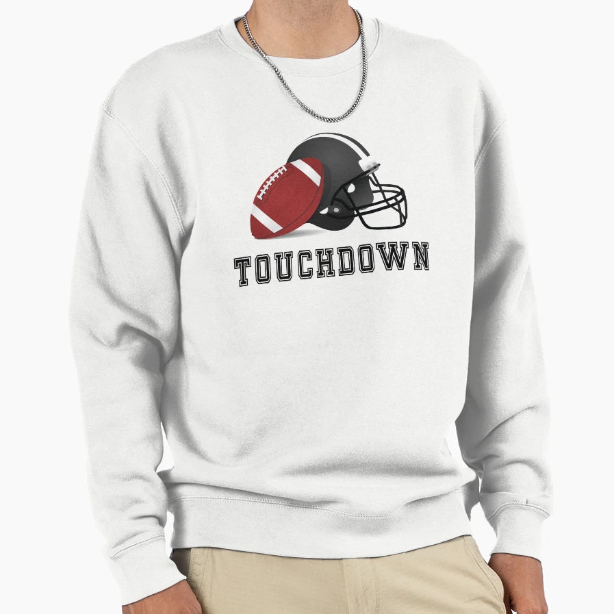Touchdown Football Football Helmet Sweatshirt - Unique Graphic Unisex - T-Shirt, Sweatshirt, Hoodie