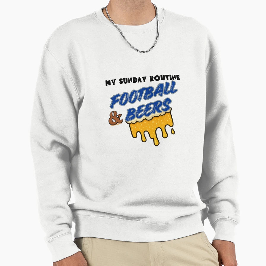 Dallas Cowboys Sunday Routine Sweatshirt - Casual Everyday Wear for Adults - T-Shirt, Sweatshirt, Hoodie