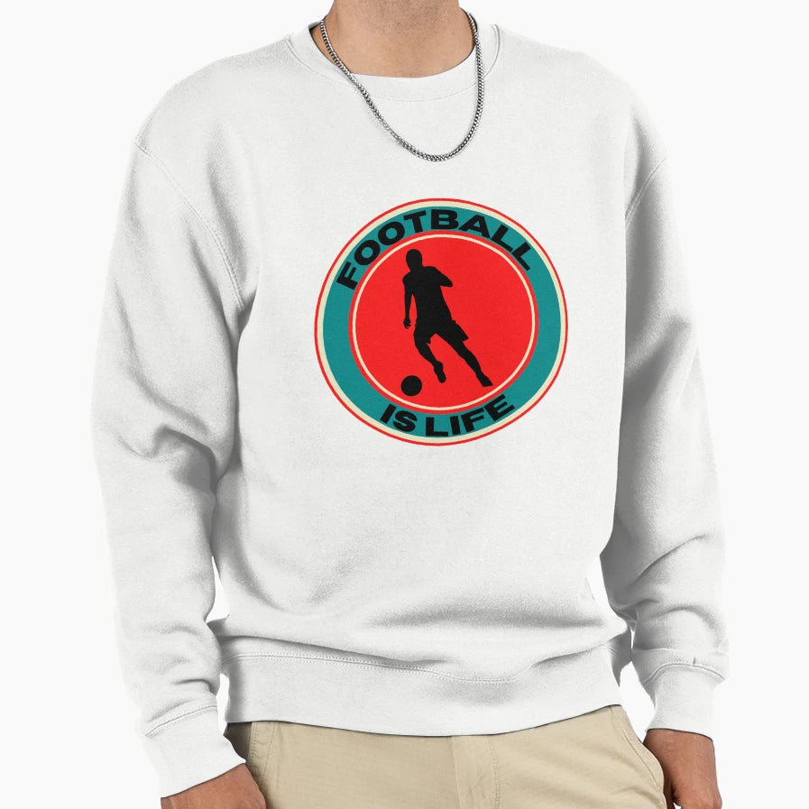 Football Is Life Sweatshirt - Unique Graphic for Adults - T-Shirt, Sweatshirt, Hoodie