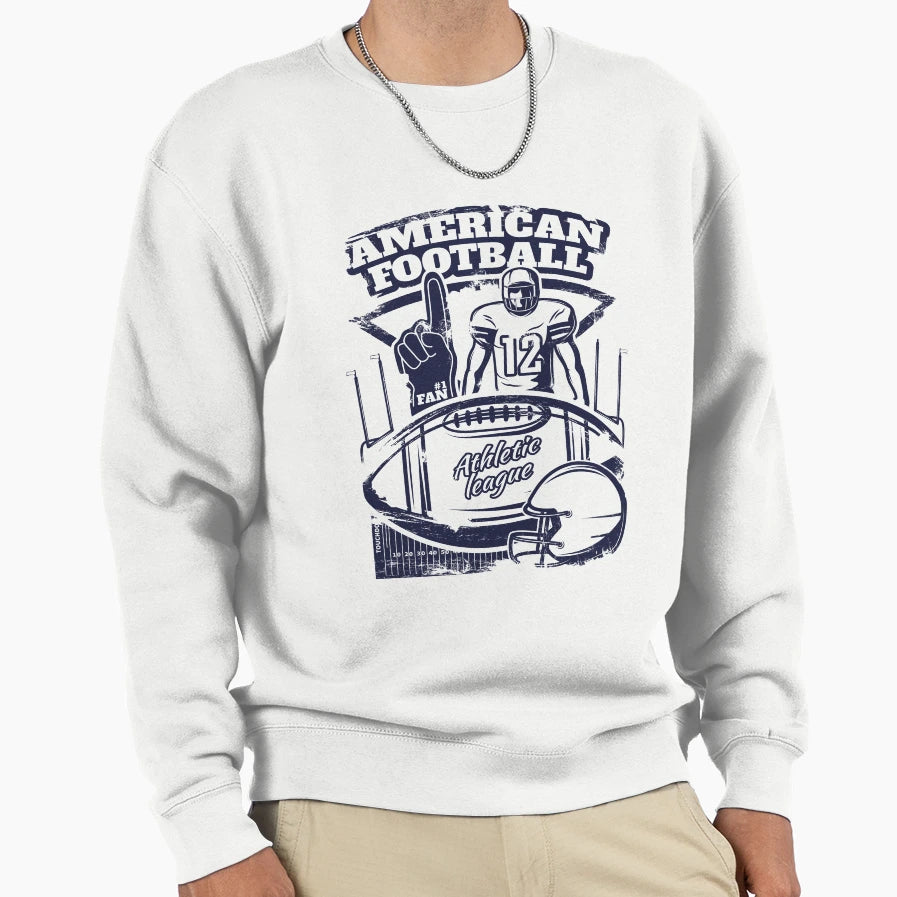 American Football Athletic League 1 Sweatshirt - Graphic Print for Adults - T-Shirt, Sweatshirt, Hoodie