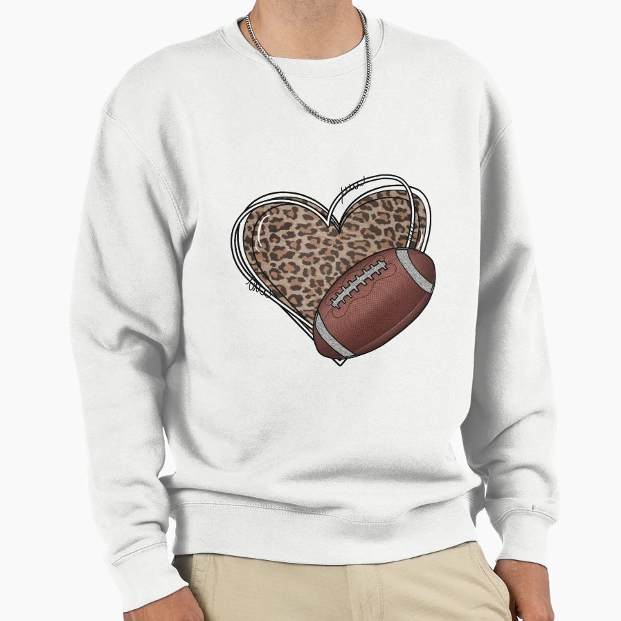 Love Football Sweatshirt - Trendy Graphic Men Women - T-Shirt, Sweatshirt, Hoodie
