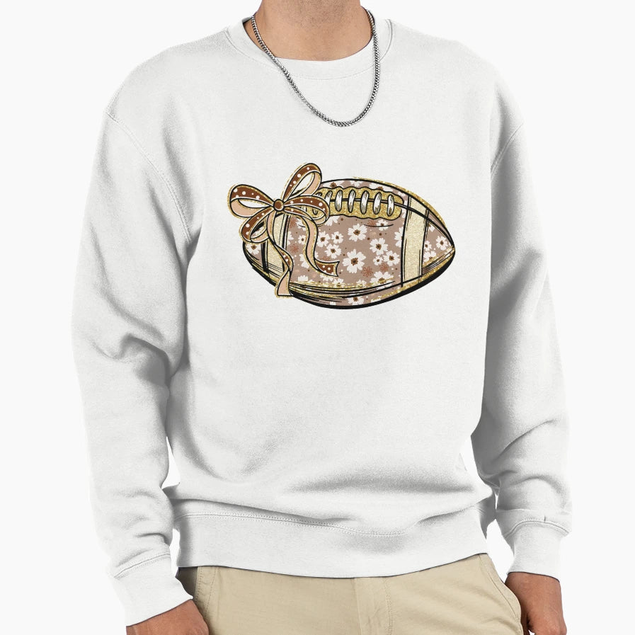 Couquette Rugby Ball Game Day Sweatshirt - Aesthetic Graphic Men Women - T-Shirt, Sweatshirt, Hoodie