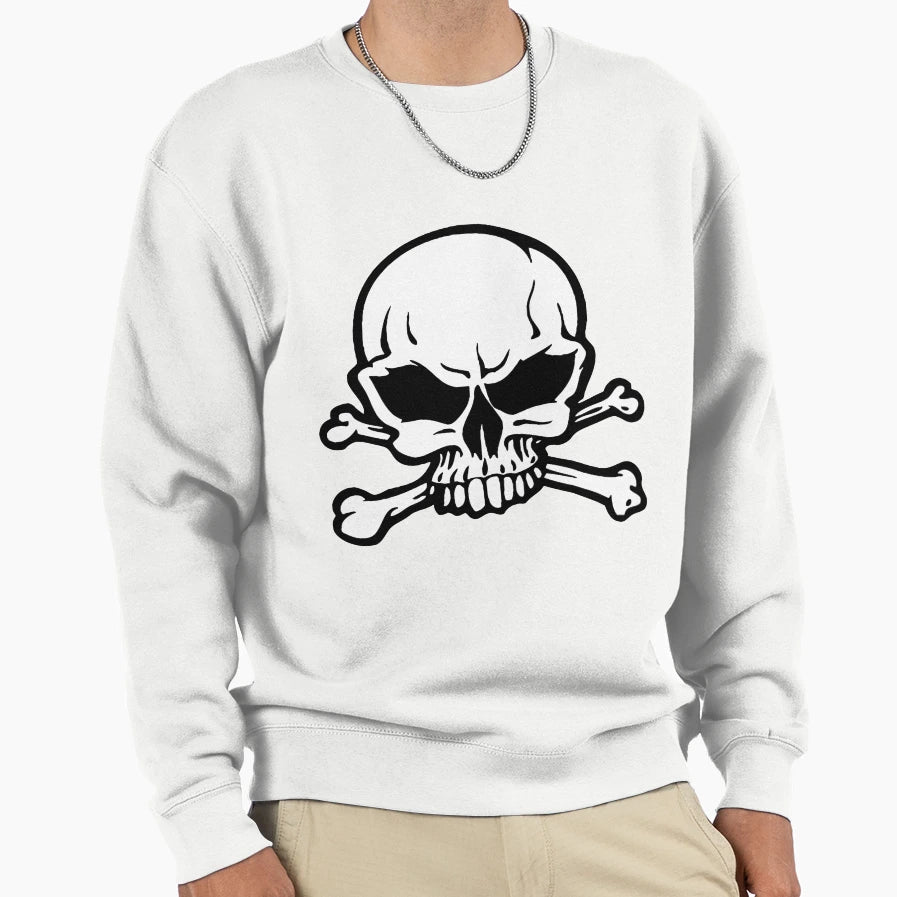 Awesome Skull Sweatshirt - Casual Everyday Wear for Adults - T-Shirt, Sweatshirt, Hoodie
