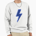 Blue Lightning Bolt Sweatshirt - Graphic Print Men Women - T-Shirt, Sweatshirt, Hoodie