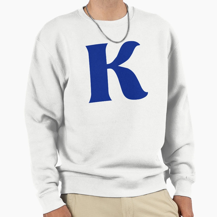 Letter K Sweatshirt - Minimalist Print Unisex - T-Shirt, Sweatshirt, Hoodie