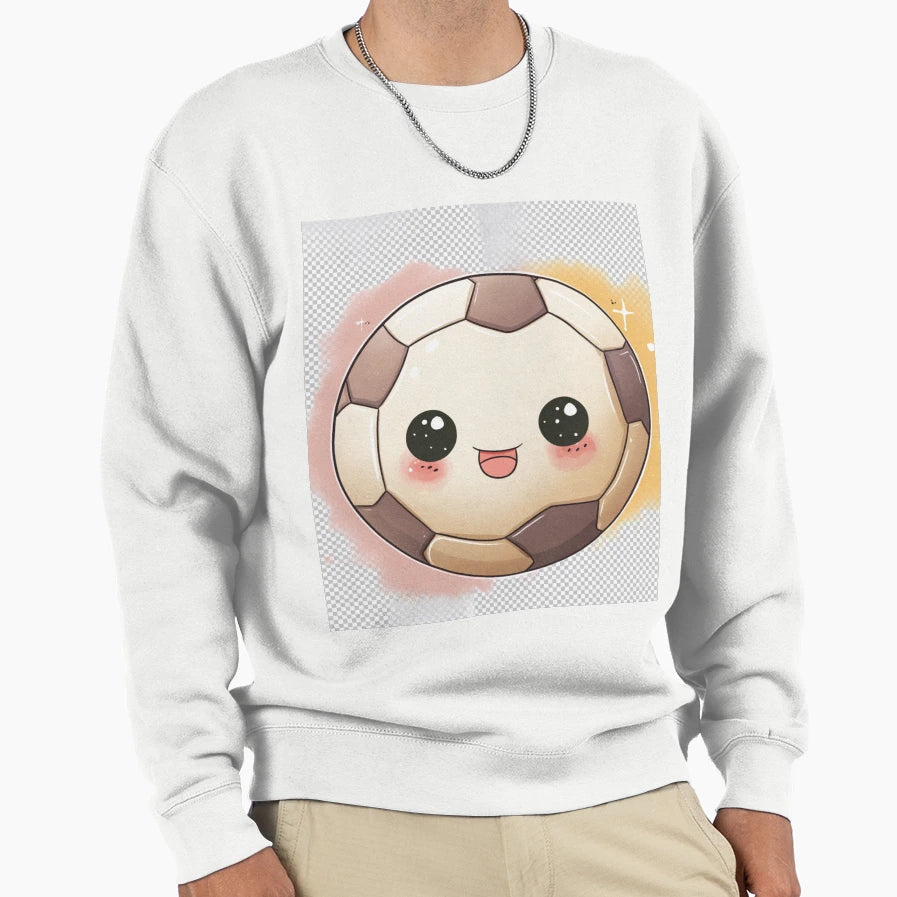 Kawaii Soccer Ball Sweatshirt - Novelty Apparel Men Women - T-Shirt, Sweatshirt, Hoodie