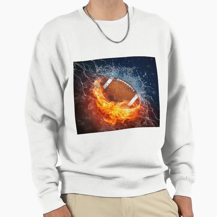 Football Wallpaper Sweatshirt - Casual Everyday Wear Men Women - T-Shirt, Sweatshirt, Hoodie