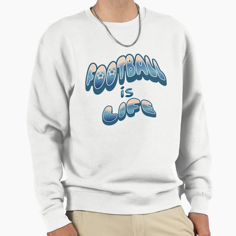 Football Is Life T-Shirt - Minimalist Print Unisex - T-Shirt, Sweatshirt, Hoodie