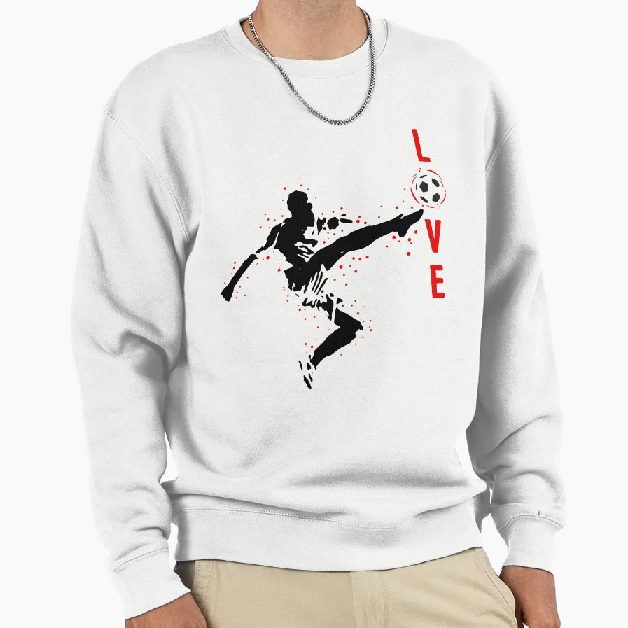 Love Football Sweatshirt - Aesthetic Graphic Men Women - T-Shirt, Sweatshirt, Hoodie