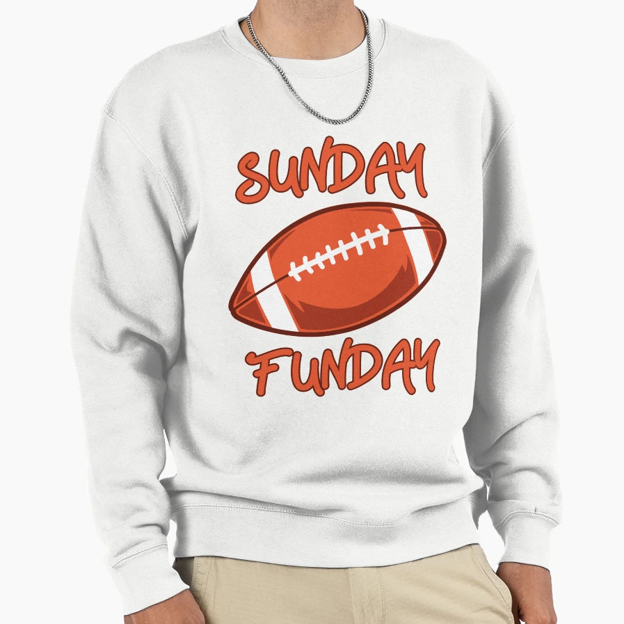 Sunday Funday Sweatshirt - Aesthetic Graphic for Adults - T-Shirt, Sweatshirt, Hoodie