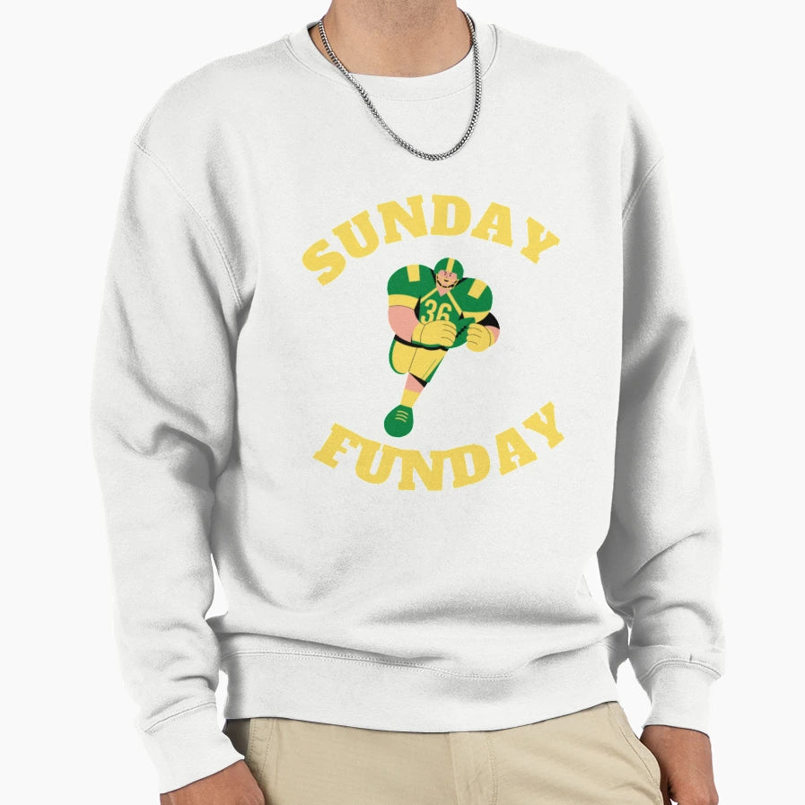 Sunday Funday Sweatshirt - Graphic Print for Adults - T-Shirt, Sweatshirt, Hoodie
