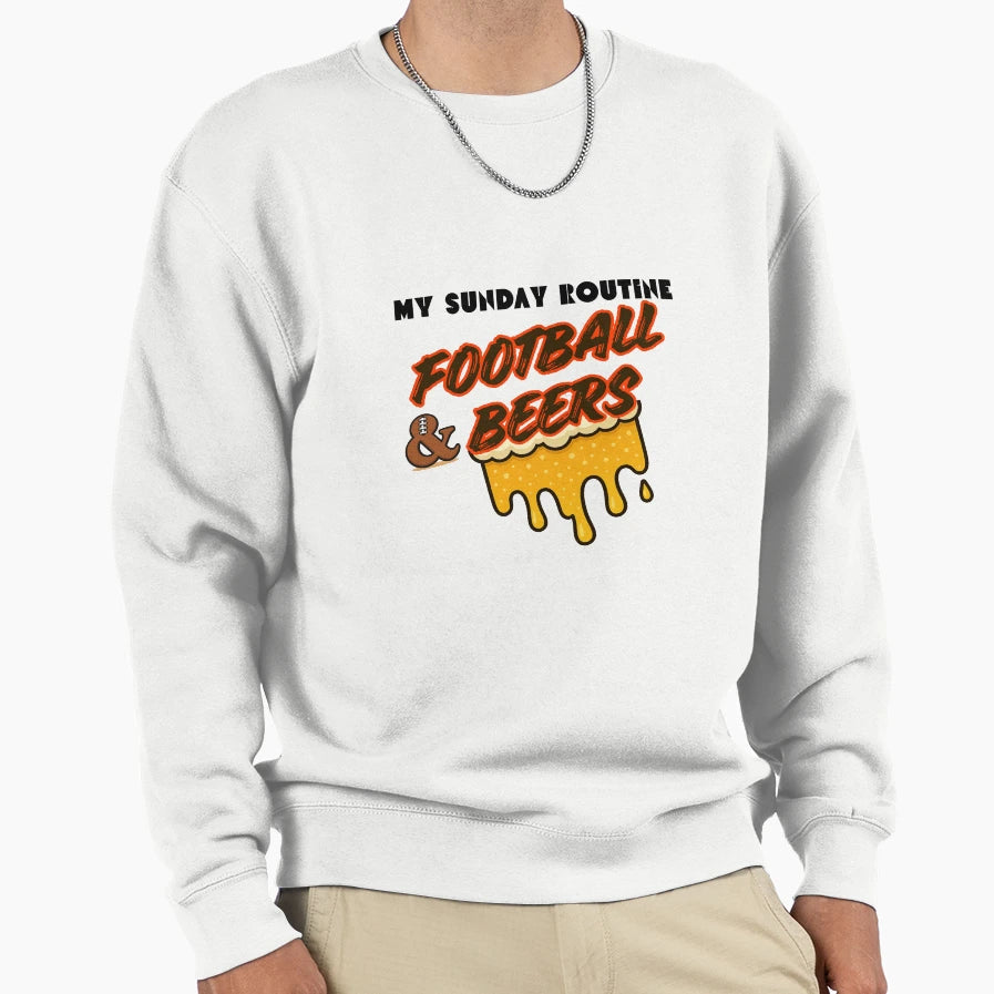 Cleveland Browns Sunday Routine Sweatshirt - Unique Graphic Unisex - T-Shirt, Sweatshirt, Hoodie