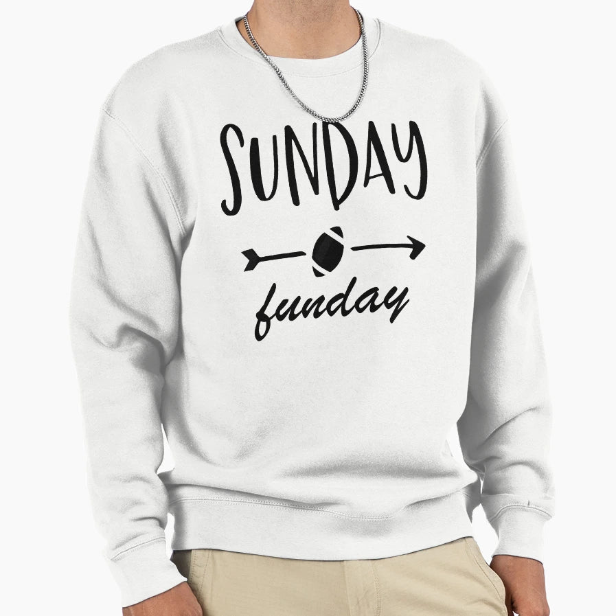 Sunday Funday Football Sport Short T-Shirt - Trendy Graphic Men Women - T-Shirt, Sweatshirt, Hoodie