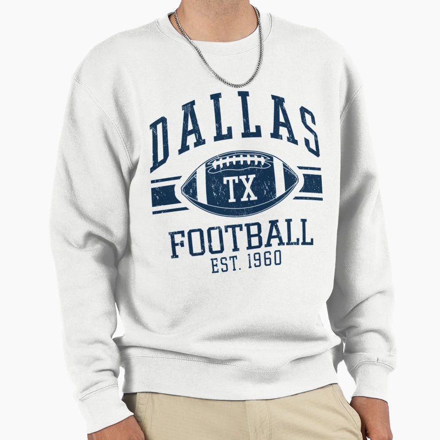 Distressed Dallas Cowboys Sweatshirt - Fun Novelty Design for Adults - T-Shirt, Sweatshirt, Hoodie