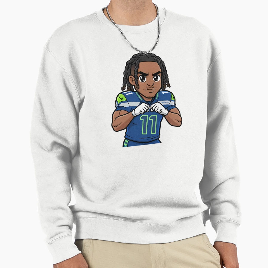 Jaxon Smith Njigba Sweatshirt - Custom Art Print Men Women - T-Shirt, Sweatshirt, Hoodie