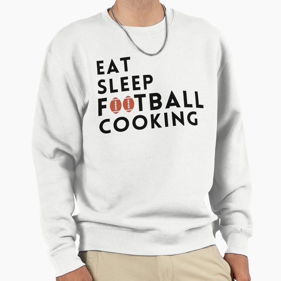 Eat Sleep Football Great Gift Sweatshirt - Casual Everyday Wear for Adults - T-Shirt, Sweatshirt, Hoodie