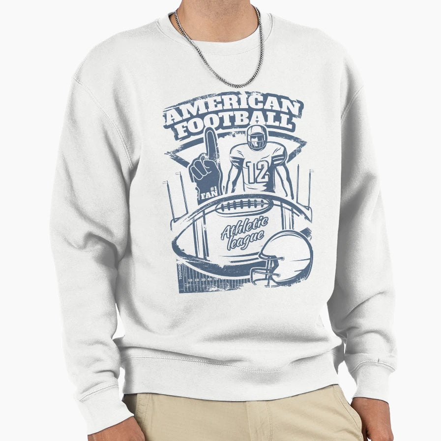 American Football Athletic League Sweatshirt - Custom Art Print for Adults - T-Shirt, Sweatshirt, Hoodie
