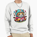 Furry Cat American Football Player Sweatshirt - Graphic Print for Adults - T-Shirt, Sweatshirt, Hoodie