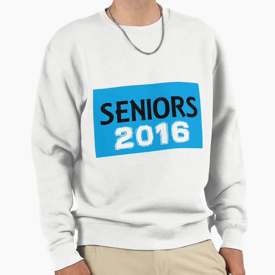 Seniors 2016 Blue Sweatshirt - Minimalist Print Unisex - T-Shirt, Sweatshirt, Hoodie