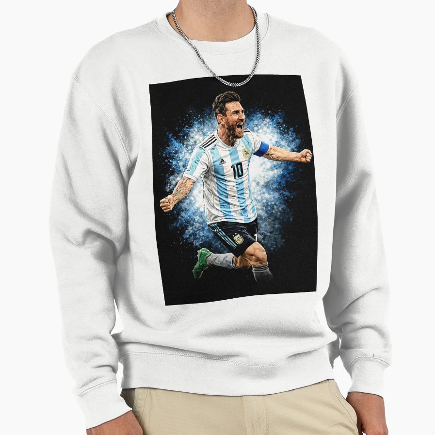 Messi Football Legend Pride Sweatshirt - Minimalist Print Men Women - T-Shirt, Sweatshirt, Hoodie