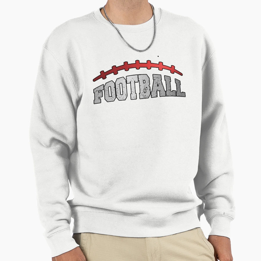 Simple Elegant Football Lace Sweatshirt - Streetwear Style Men Women - T-Shirt, Sweatshirt, Hoodie