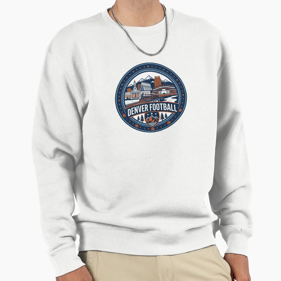 Denver Broncos Sweatshirt - Aesthetic Graphic Men Women - T-Shirt, Sweatshirt, Hoodie