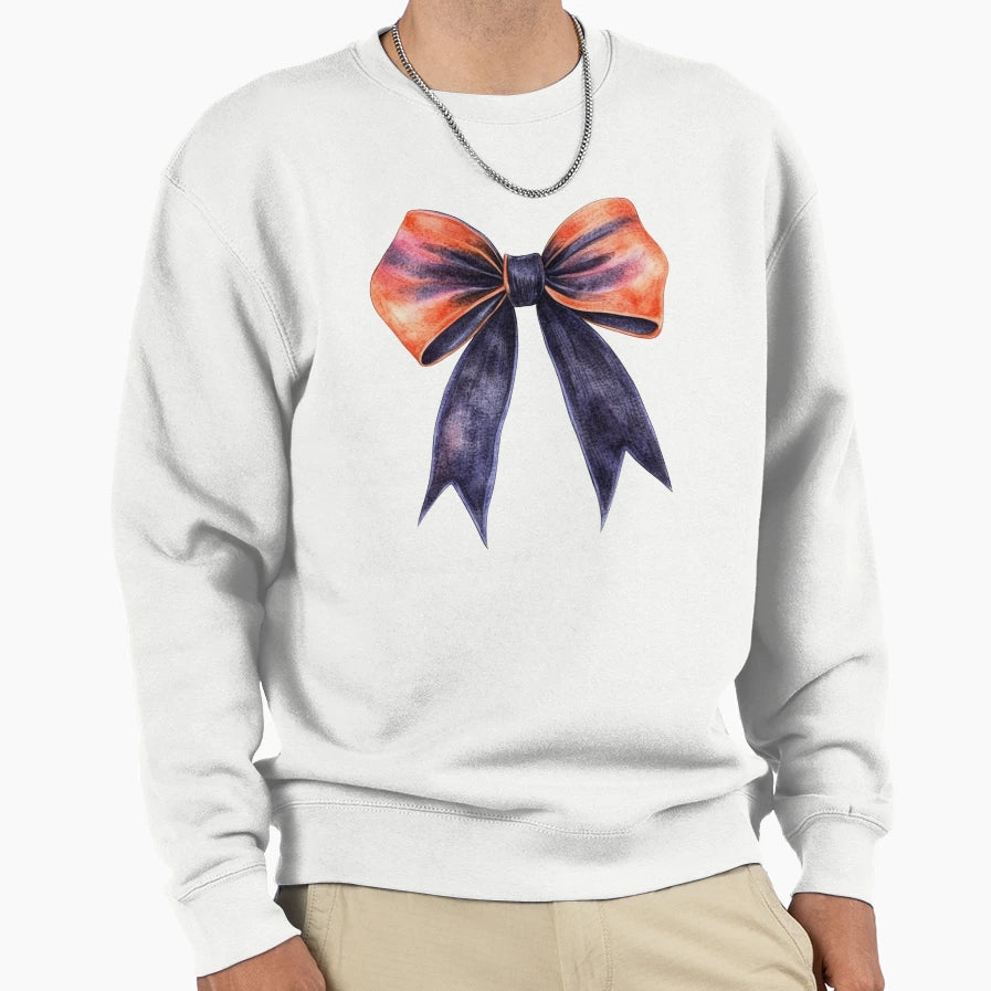 Halloween Bow Sweatshirt - Aesthetic Graphic Men Women - T-Shirt, Sweatshirt, Hoodie