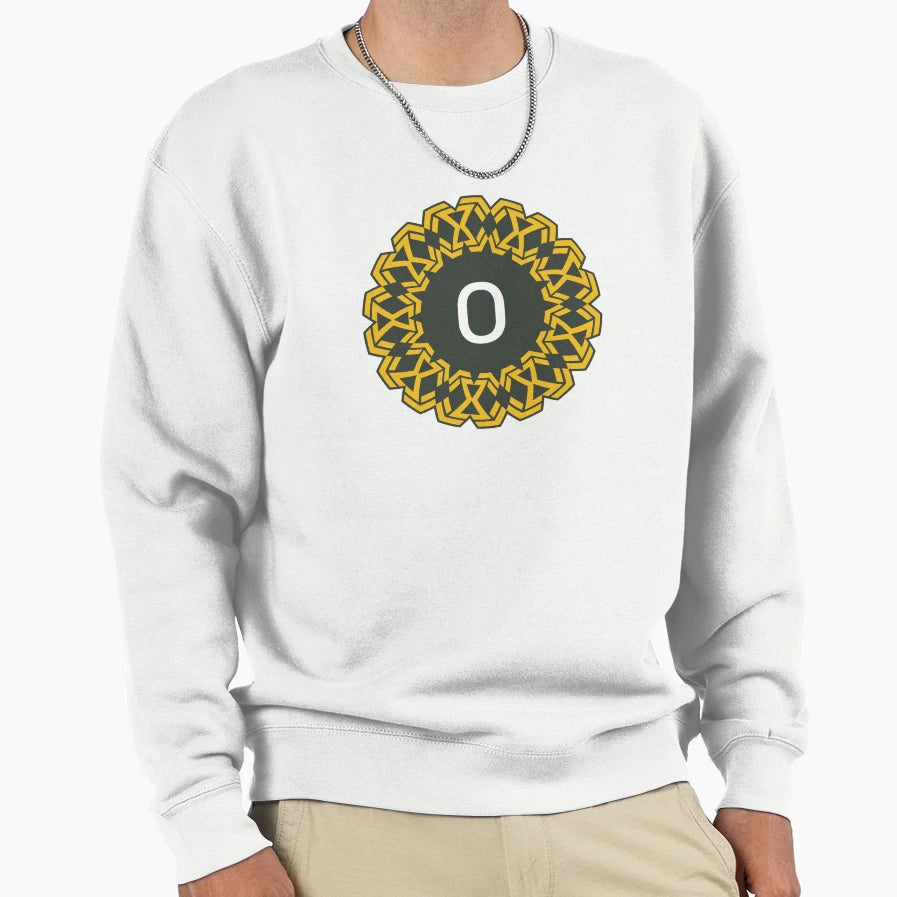 Ornamental Letter O Emblem Mandala Sweatshirt - Fun Novelty Design Unisex - T-Shirt, Sweatshirt, Hoodie