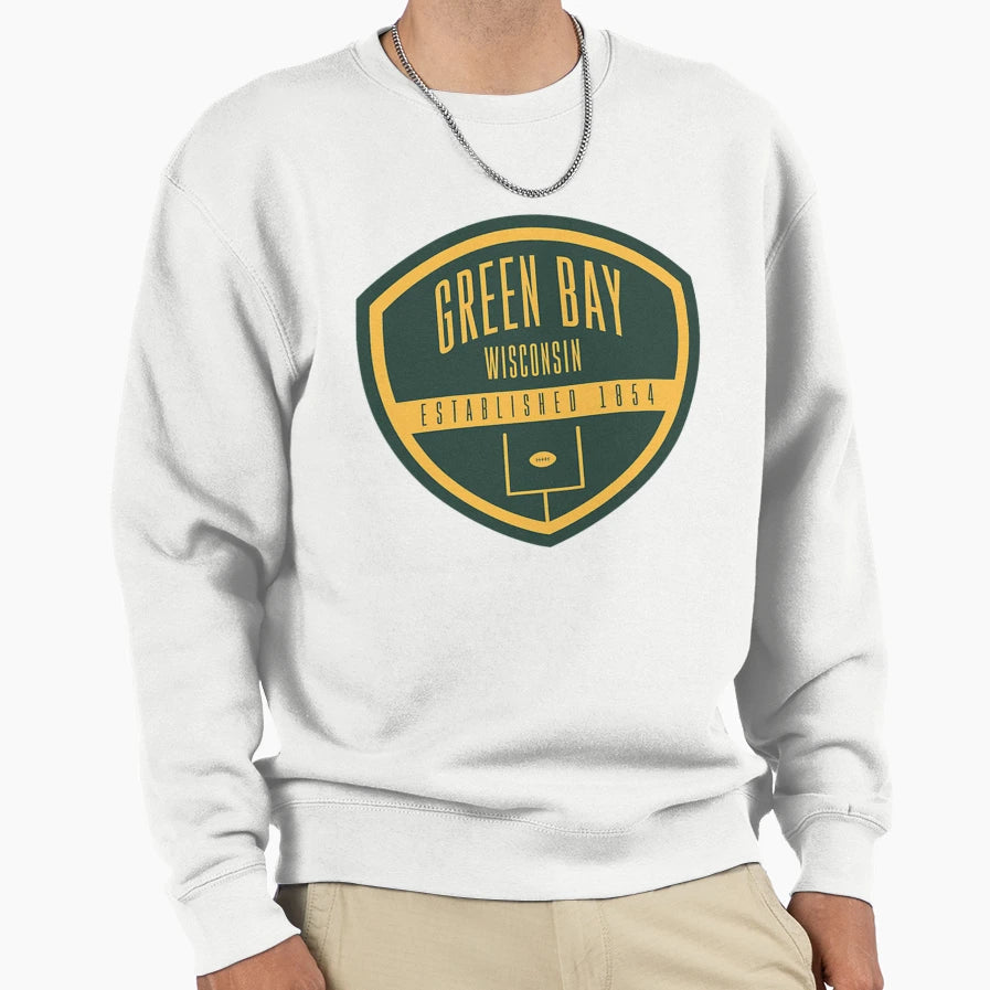 Green Bay Football Sweatshirt - Casual Everyday Wear for Adults - T-Shirt, Sweatshirt, Hoodie