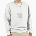 R Letter Patch Sweatshirt - Casual Everyday Wear for Adults - T-Shirt, Sweatshirt, Hoodie