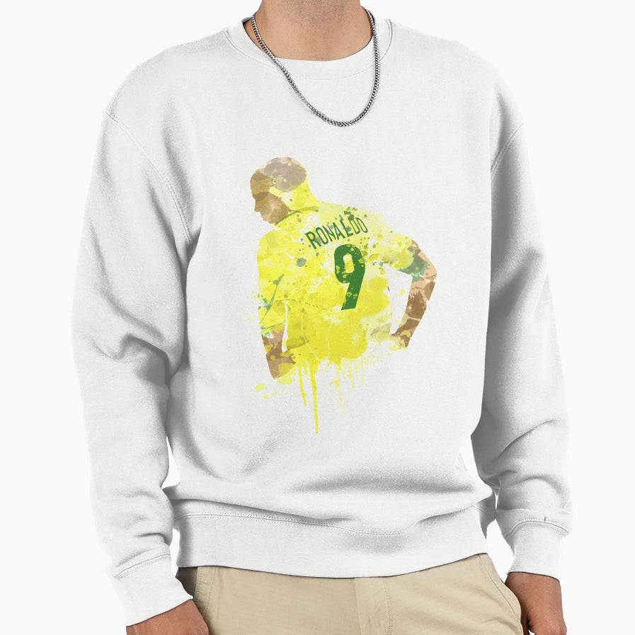 Ronaldo Brazil Legend Art Sweatshirt - Novelty Apparel Men Women - T-Shirt, Sweatshirt, Hoodie