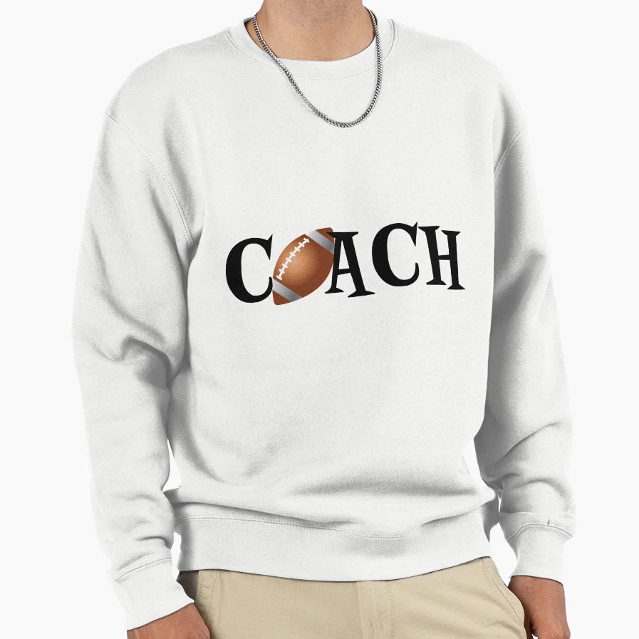 Football Coach Sweatshirt - Casual Everyday Wear for Adults - T-Shirt, Sweatshirt, Hoodie