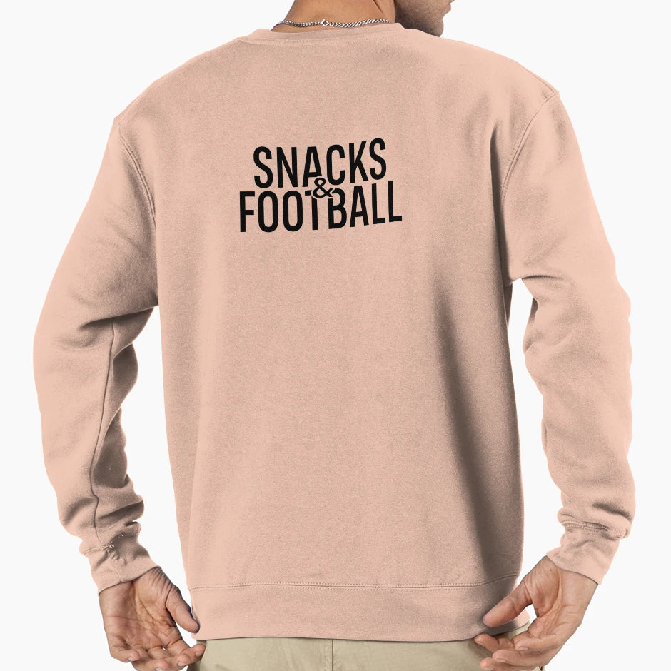 Snacks And Football Aa0178B Sweatshirt - Minimalist Print for Adults - T-Shirt, Sweatshirt, Hoodie