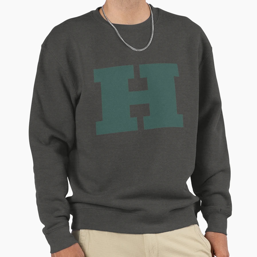 H Slab Serif Sweatshirt - Unique Graphic for Adults - T-Shirt, Sweatshirt, Hoodie