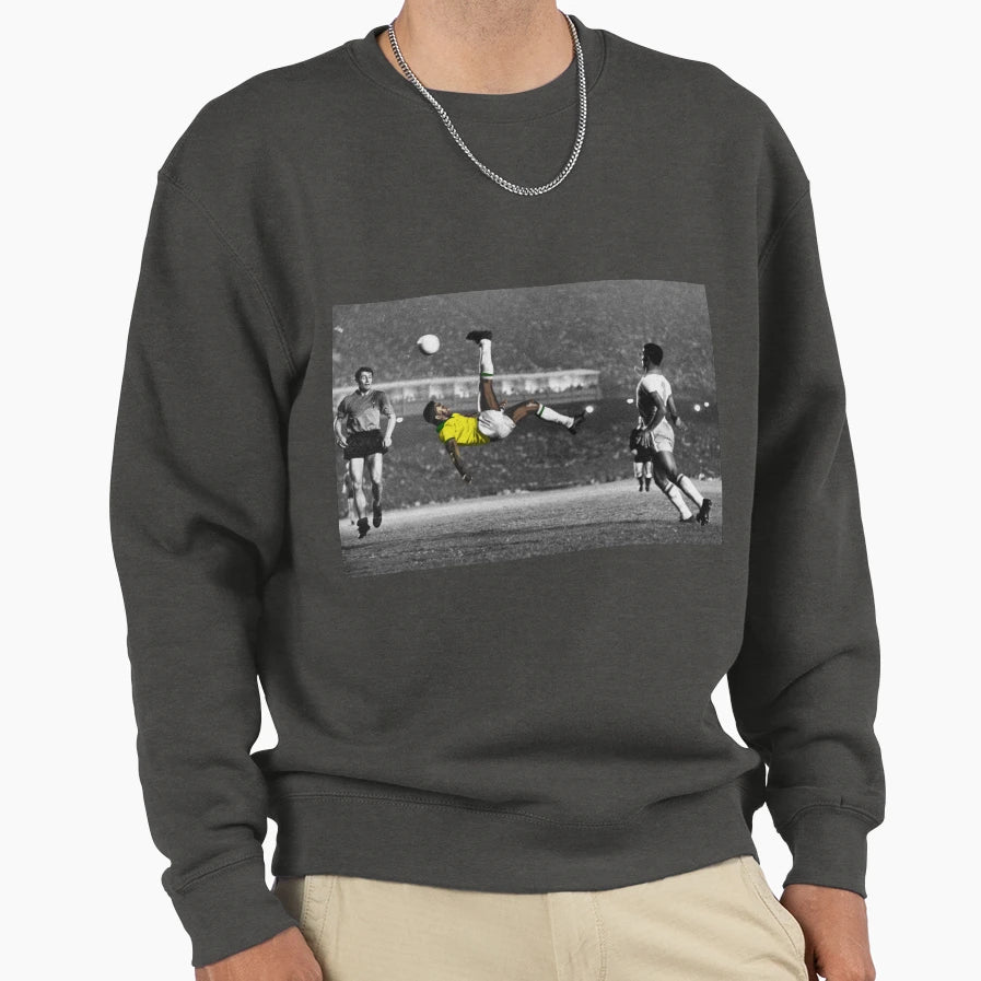 Brazils Legend Pele Sweatshirt - Unique Graphic Unisex - T-Shirt, Sweatshirt, Hoodie