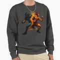 Football Bear And Wrestling Tiger Sweatshirt - Minimalist Print for Adults - T-Shirt, Sweatshirt, Hoodie