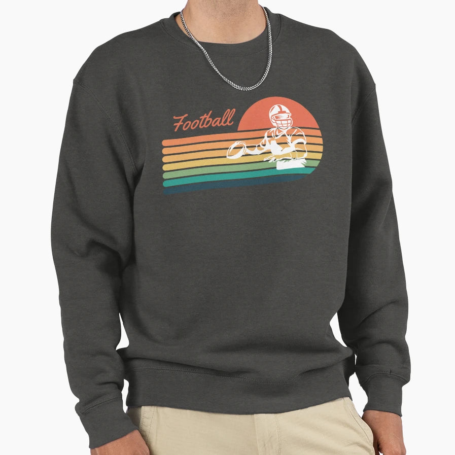 Football Sunset Sweatshirt - Graphic Print Unisex - T-Shirt, Sweatshirt, Hoodie