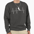 Heartbeat Ice Hockey Sweatshirt - Fun Novelty Design Men Women - T-Shirt, Sweatshirt, Hoodie