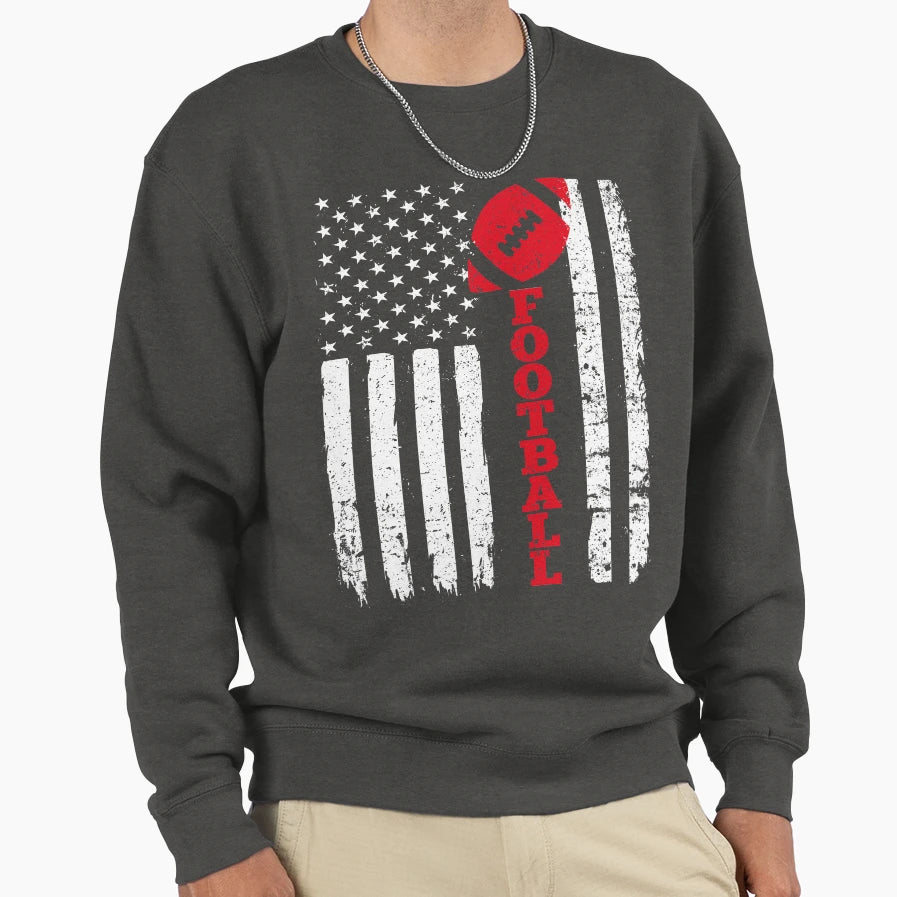 Football Flag Sweatshirt - Custom Art Print Unisex - T-Shirt, Sweatshirt, Hoodie