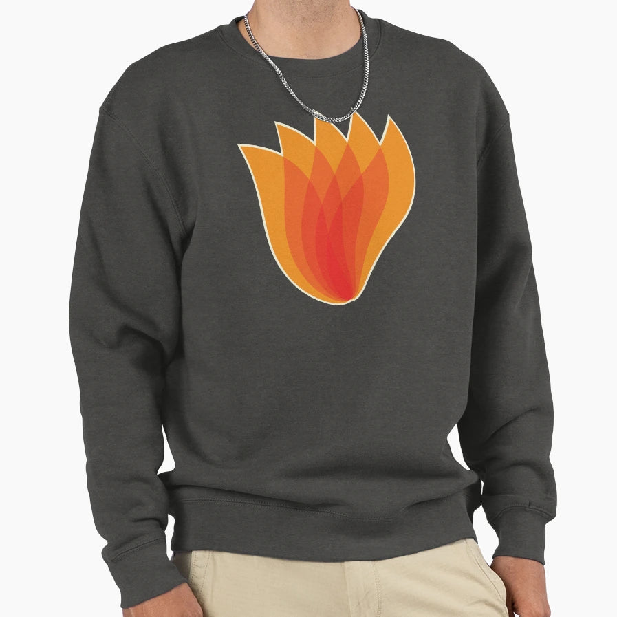 Flame Sweatshirt - Fun Novelty Design Unisex - T-Shirt, Sweatshirt, Hoodie