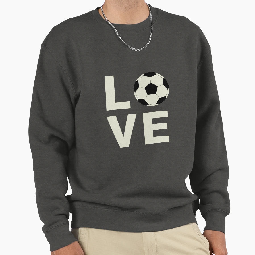 Love Soccer Sweatshirt - Custom Art Print for Adults - T-Shirt, Sweatshirt, Hoodie