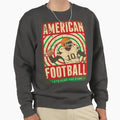 American Football Player Sweatshirt - Minimalist Print for Adults - T-Shirt, Sweatshirt, Hoodie