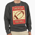 American Football Ball Sweatshirt - Graphic Print for Adults - T-Shirt, Sweatshirt, Hoodie