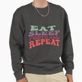 Eat Sleep Football Repeat Sweatshirt - Unique Graphic Unisex - T-Shirt, Sweatshirt, Hoodie