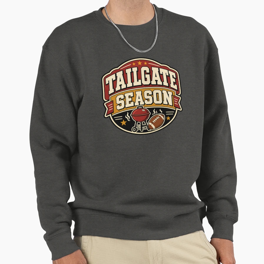 Football Tailgating Bbq Party Sweatshirt - Unique Graphic Men Women - T-Shirt, Sweatshirt, Hoodie