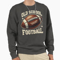 Leather Football Gridiron Sweatshirt - Minimalist Print Men Women - T-Shirt, Sweatshirt, Hoodie