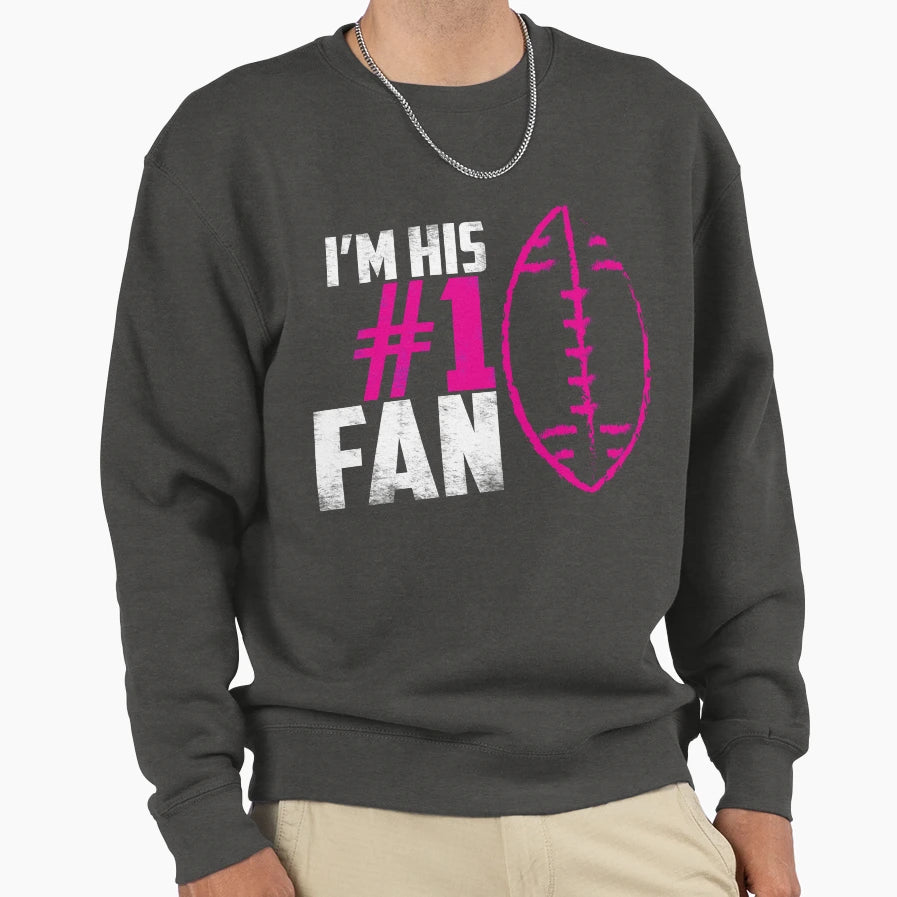 Football Mom Mothers Day Gift From Sweatshirt - Novelty Apparel Unisex - T-Shirt, Sweatshirt, Hoodie