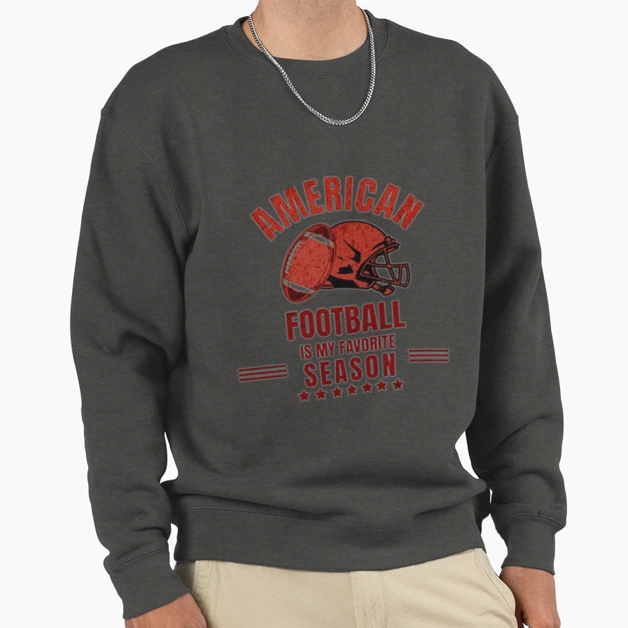 American Football Season Sweatshirt - Casual Everyday Wear for Adults - T-Shirt, Sweatshirt, Hoodie